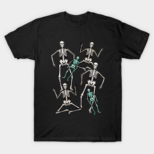 Skeleton Party! T-Shirt by Pop Fan Shop